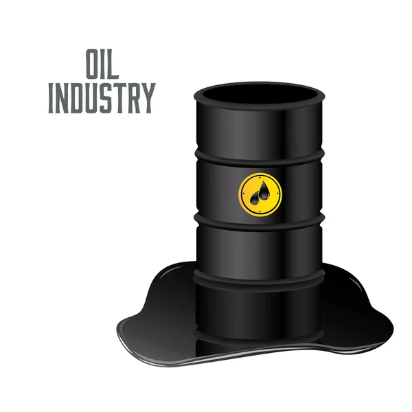 Conception d'industrie pétrolière — Image vectorielle