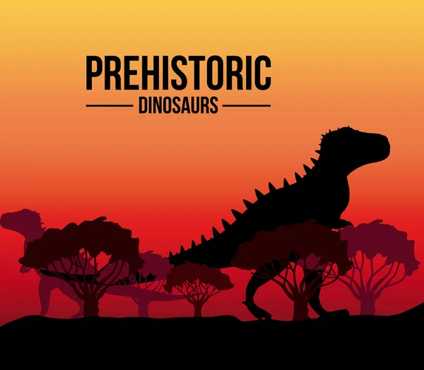 Prehistoric design — Stock Vector