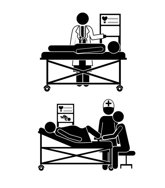 Conception de soins médicaux — Image vectorielle