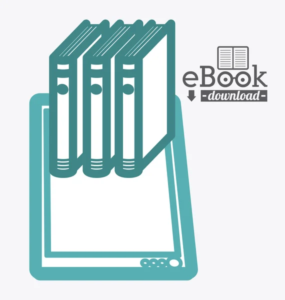 Conception d'eBook — Image vectorielle