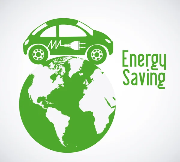 Diseño de ahorro de energía — Vector de stock