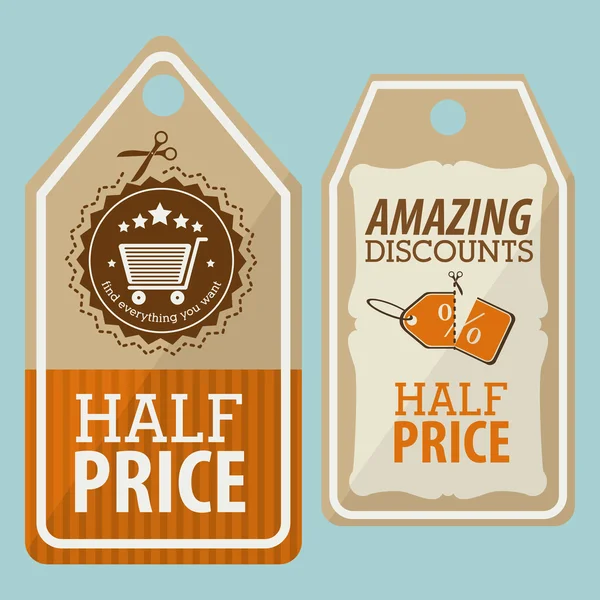 Big sale label design — Stock Vector