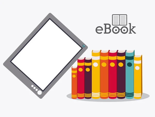 Diseño del libro electrónico — Vector de stock