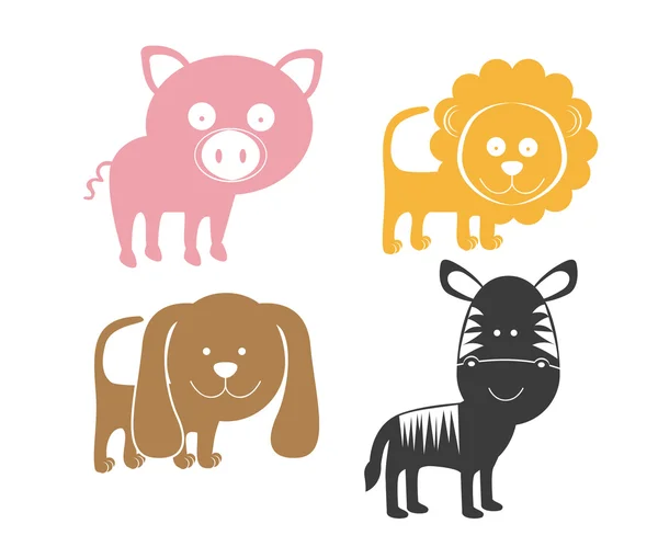 Diseño de animales — Vector de stock