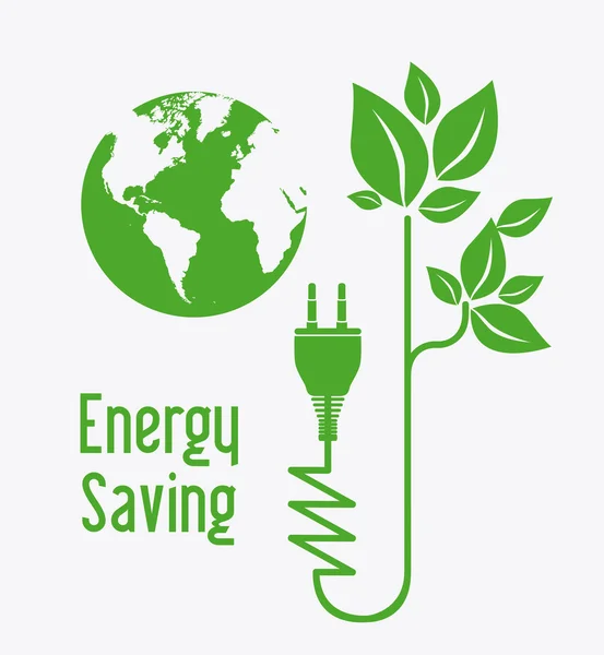 Energiebesparing ontwerp — Stockvector