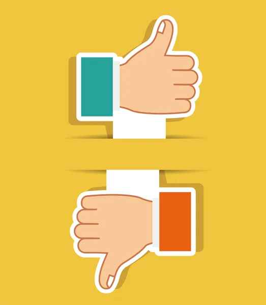 Hands gesture design — Stock Vector