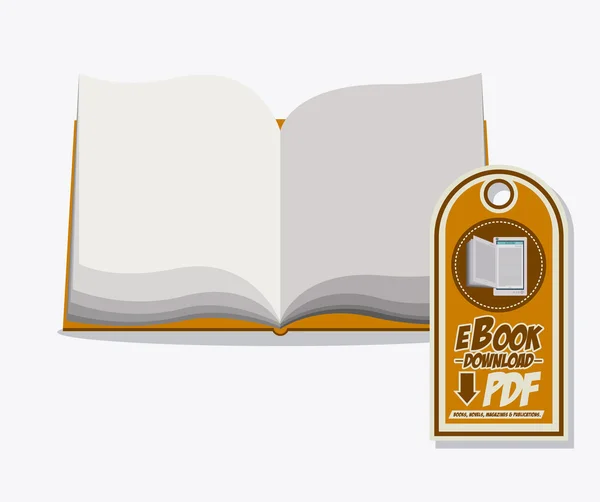 Disegno del ebook — Vettoriale Stock