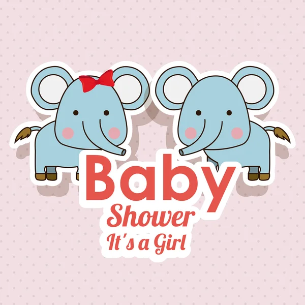 Baby sprcha design, vektorové ilustrace — Stockový vektor