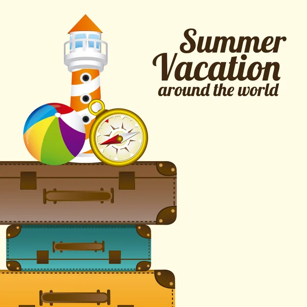 Zomer vakantie ontwerp — Stockvector