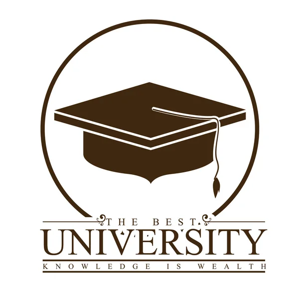 Πανεπιστήμιο και αποφοίτηση σχεδιασμού — Διανυσματικό Αρχείο