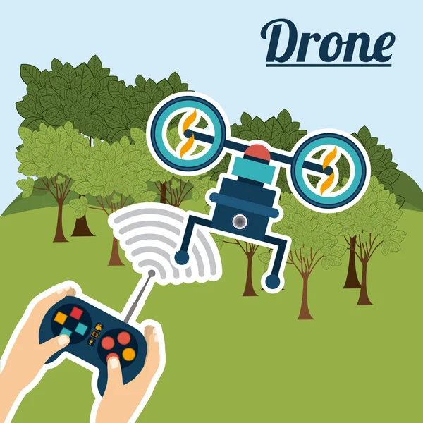 Drone design — Stock vektor