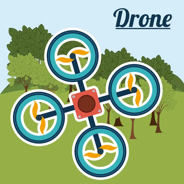 Drone design — Stock Vector