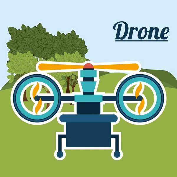 Drone projekt — Wektor stockowy