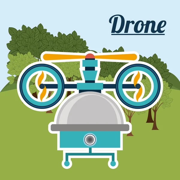 Drone projekt — Wektor stockowy