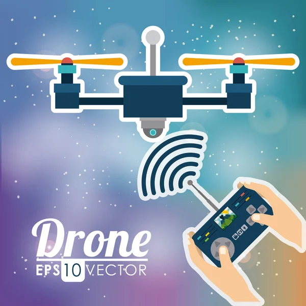 Drone projekt — Wektor stockowy