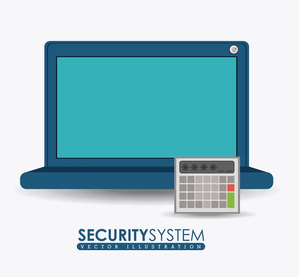 Diseño del sistema de seguridad — Vector de stock