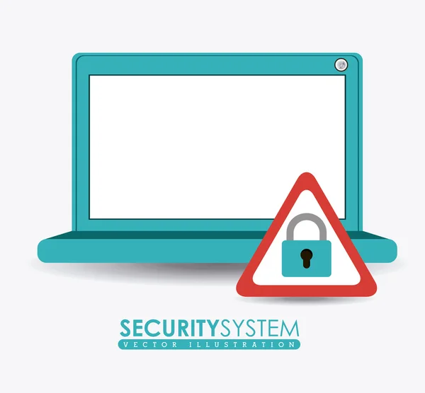 Diseño del sistema de seguridad — Vector de stock