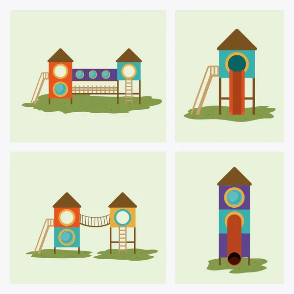 Playground design — Stock Vector