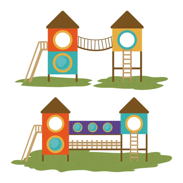 Diseño del parque infantil — Vector de stock