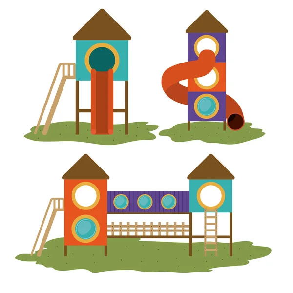 Diseño del parque infantil — Vector de stock