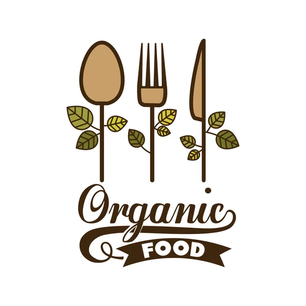 Design de alimentos orgânicos —  Vetores de Stock