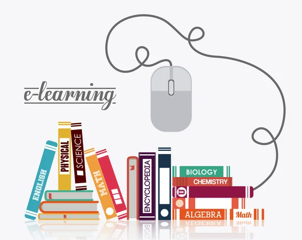 Progettazione e-learning — Vettoriale Stock