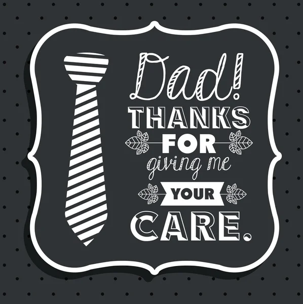 Fathers day design — Stock Vector