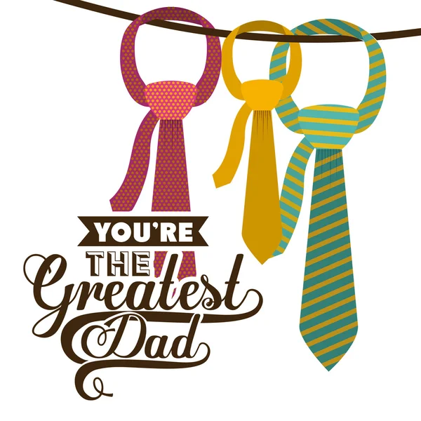 Fathers day design — Stock Vector