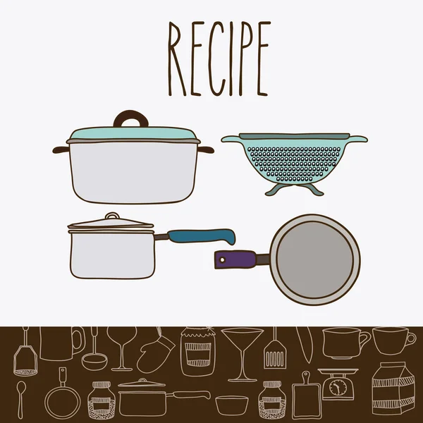 Cook simgesi tasarım — Stok Vektör