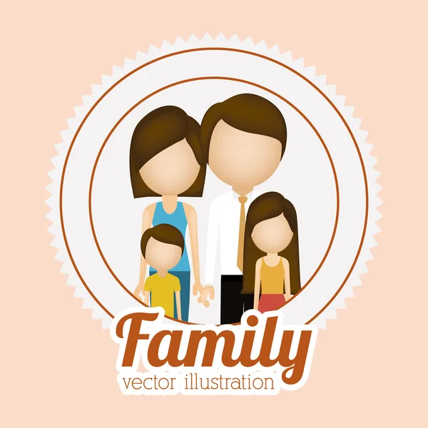 Desain keluarga - Stok Vektor