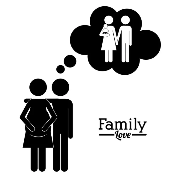 Familie ontwerp — Stockvector