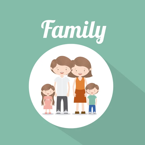 Familie ontwerp — Stockvector