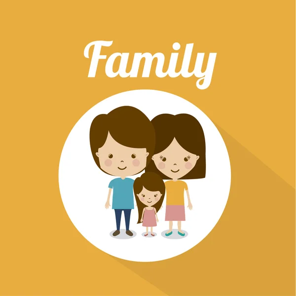 Familie ontwerp — Stockvector