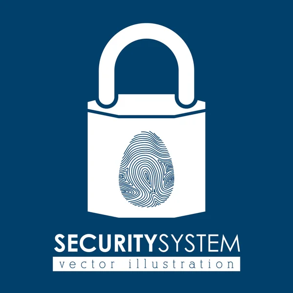 Conception du système de sécurité — Image vectorielle
