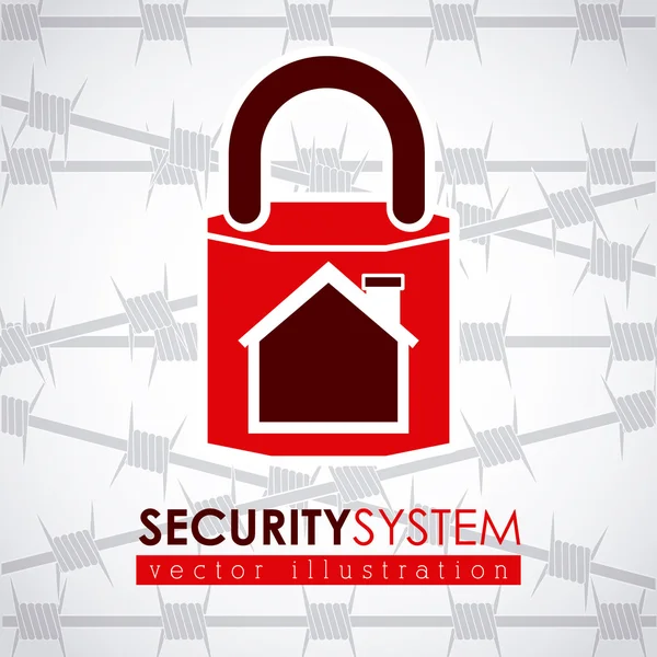 Diseño del sistema de seguridad — Vector de stock