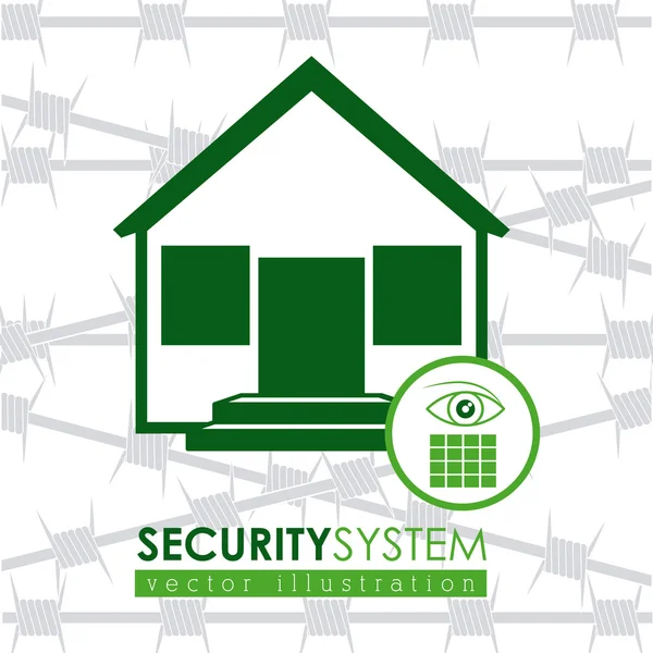 Diseño del sistema de seguridad — Vector de stock