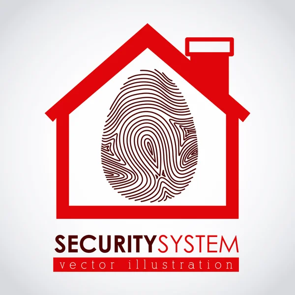 Projeto do sistema de segurança — Vetor de Stock