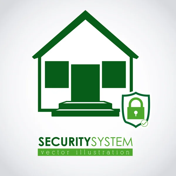 Diseño del sistema de seguridad — Vector de stock