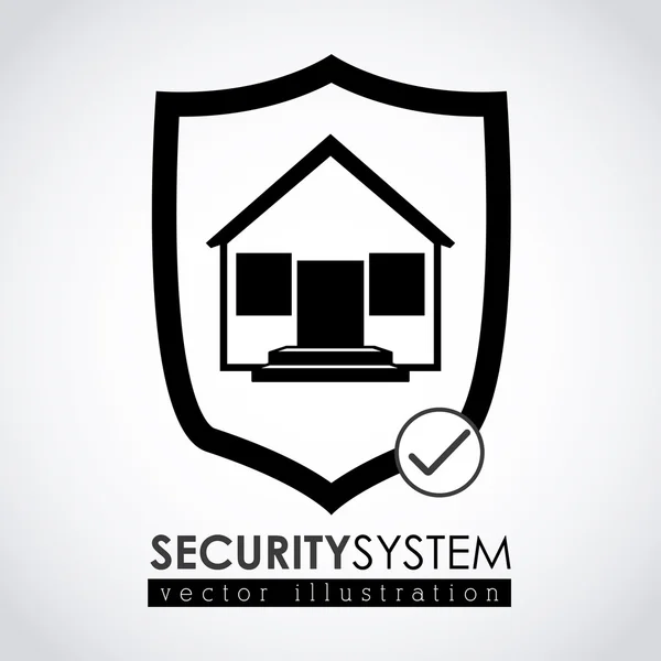 Güvenlik sistemi tasarımı — Stok Vektör