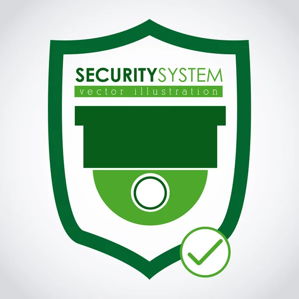 Diseño del sistema de seguridad — Vector de stock