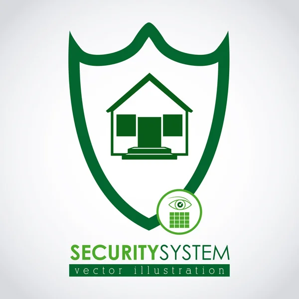 Diseño del sistema de seguridad — Vector de stock