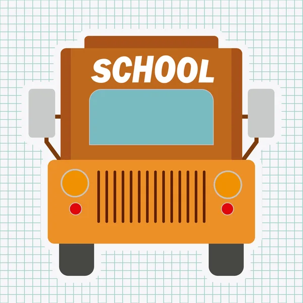 Projeto de ônibus escolar — Vetor de Stock