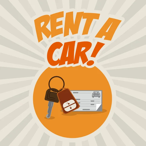 Rent a Car Design — Stockvektor