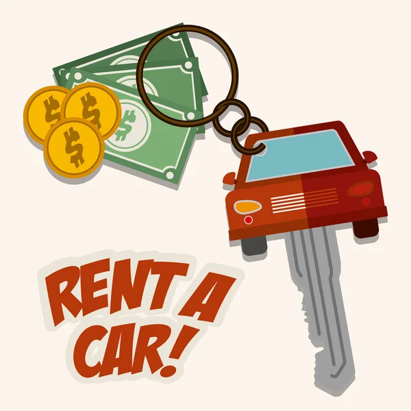 Rent a Car Design — Stockvektor