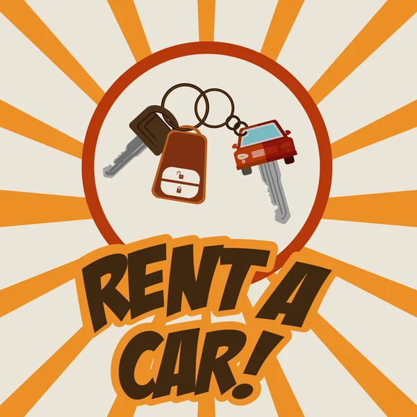 Rent a Car Design — Stockvektor