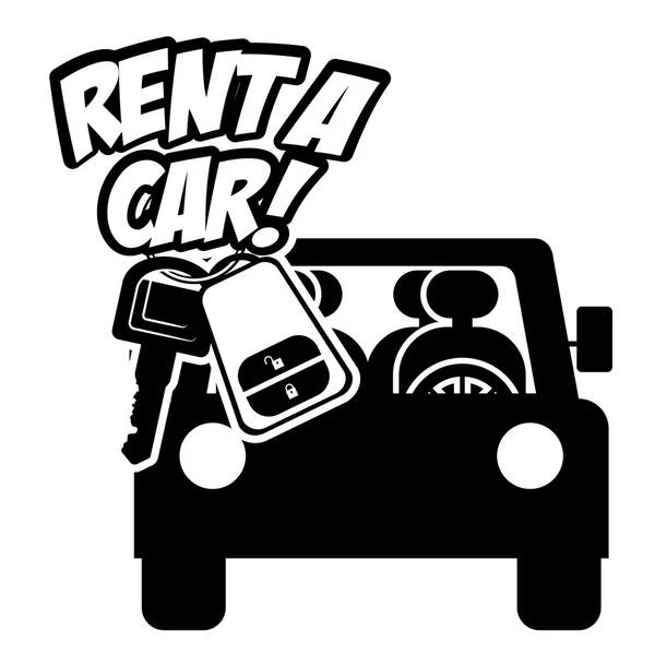 Rent a Car Design — Stockvektor