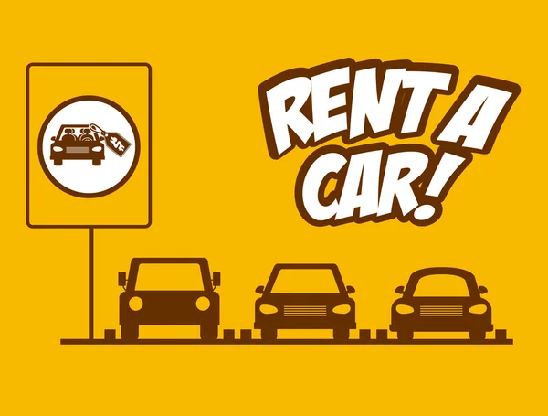 Rent a Car Design — Stockvektor