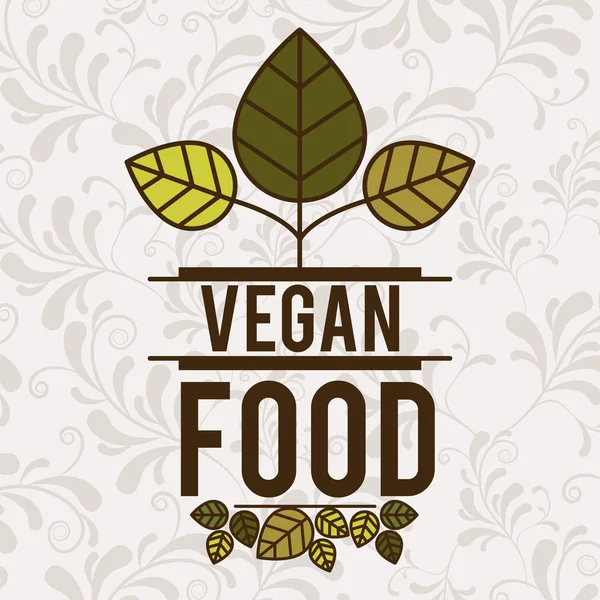 Ekologiska livsmedel design — Stock vektor