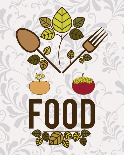 Органічні продукти харчування дизайн — стоковий вектор