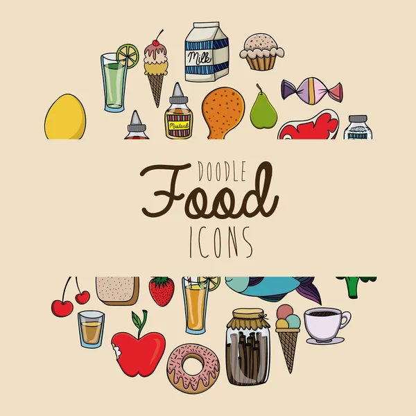 Design alimentaire — Image vectorielle